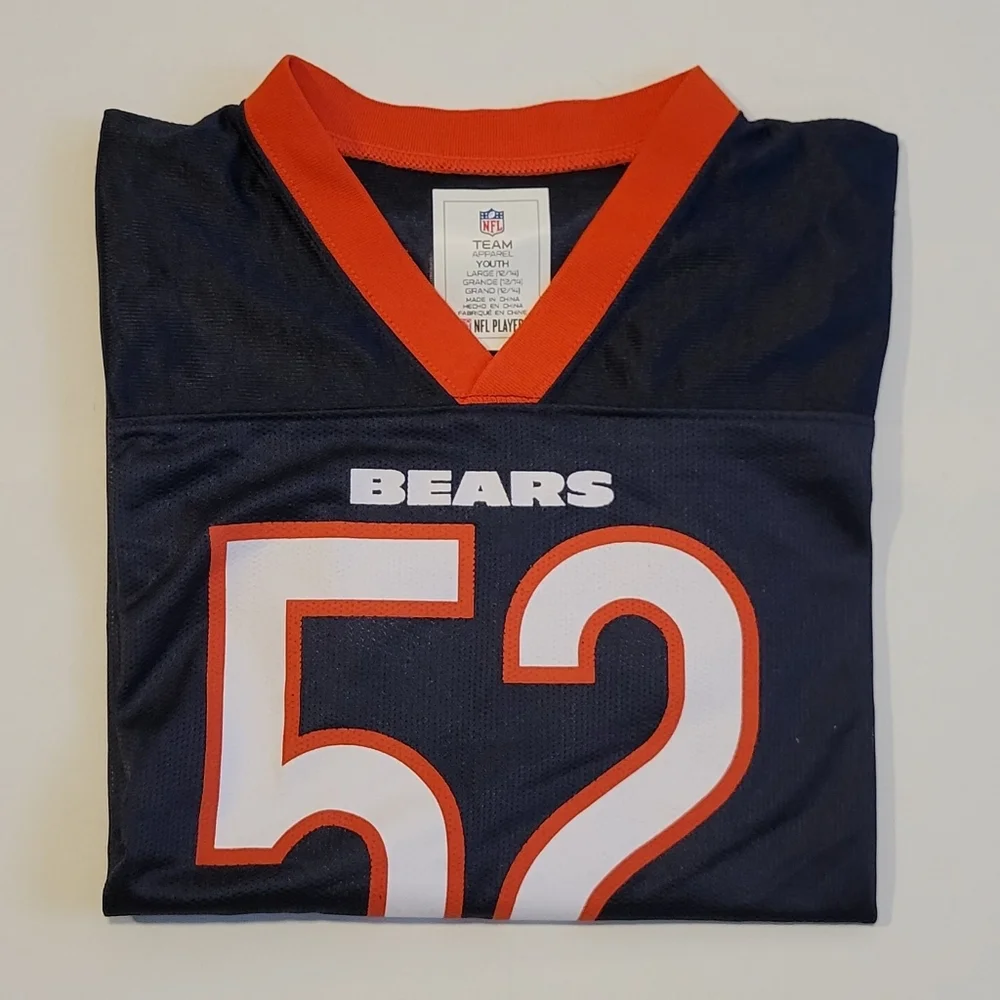 NFL Chicago Bears boys #52 Mack football jersey NWT